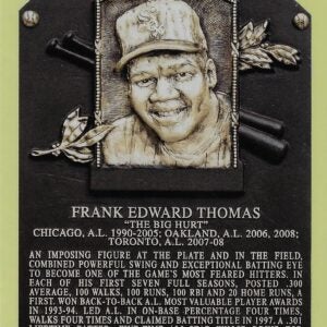 Frank Thomas Autographed HOF Yellow Card with Beckett COA