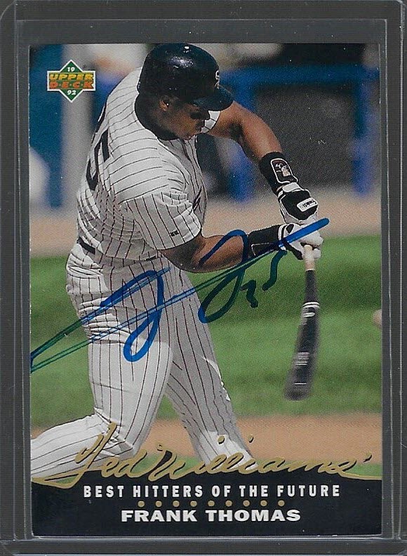 Frank Thomas 1992 Upper Deck Ted Williams Best #T19 Autographed Card