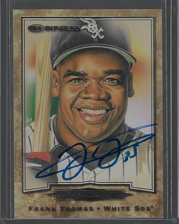 Frank Thomas Autographed 1997 Donruss Diamond Kings #18