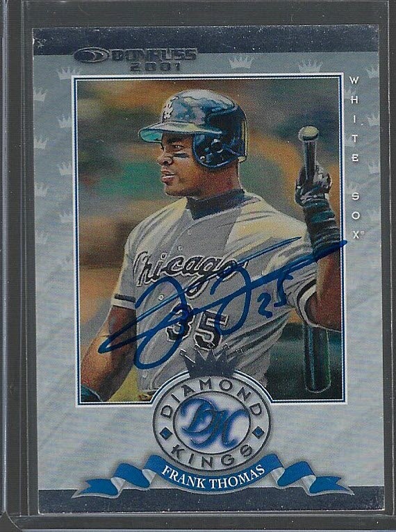 Frank Thomas Autographed 2001 Donruss Diamond Kings #DK15
