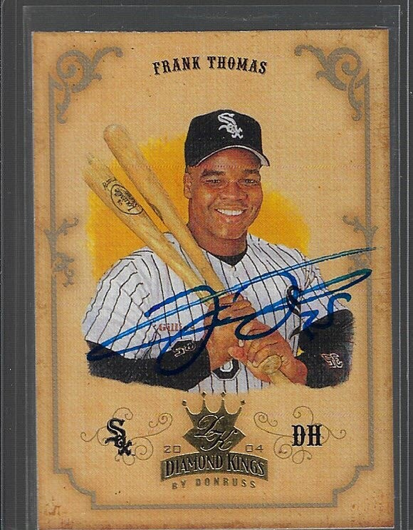 Frank Thomas Autographed 2004 Donruss Diamond Kings #38