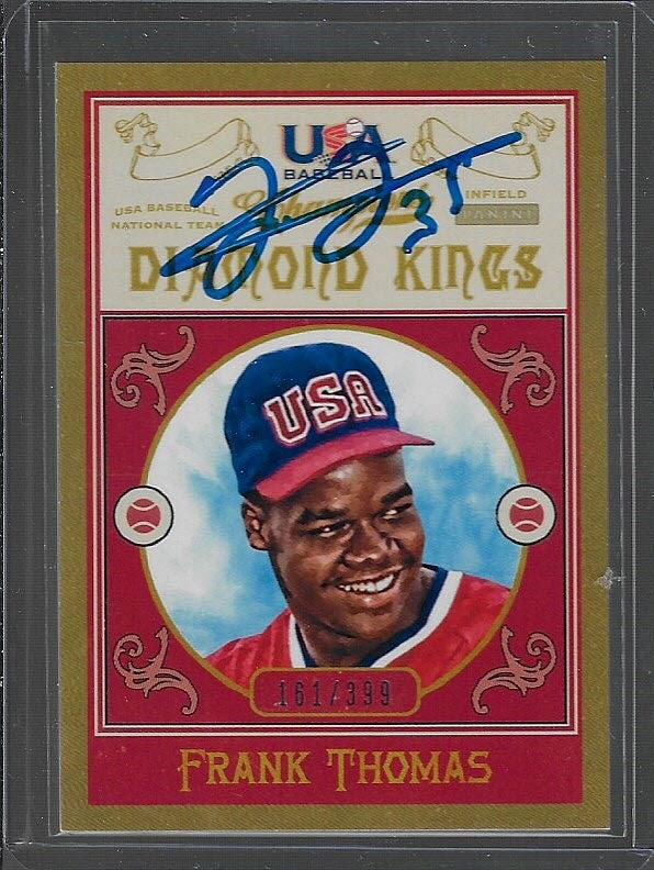 Frank Thomas Autographed 2013 Panini USA Baseball Champions Diamond Kings #1
