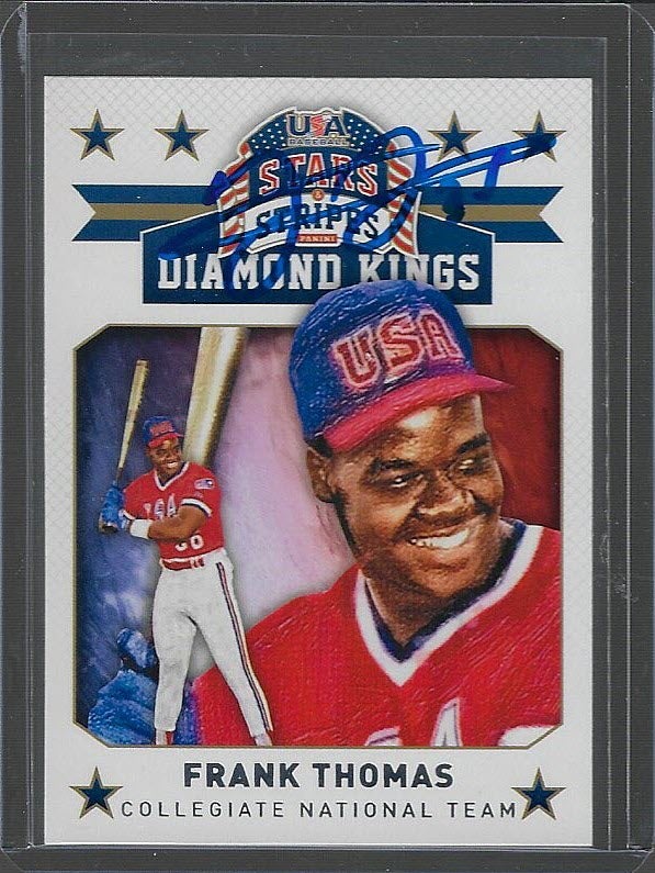 Frank Thomas Autographed 2015 Panini USA Baseball Stars and Stripes Diamond Kings #2
