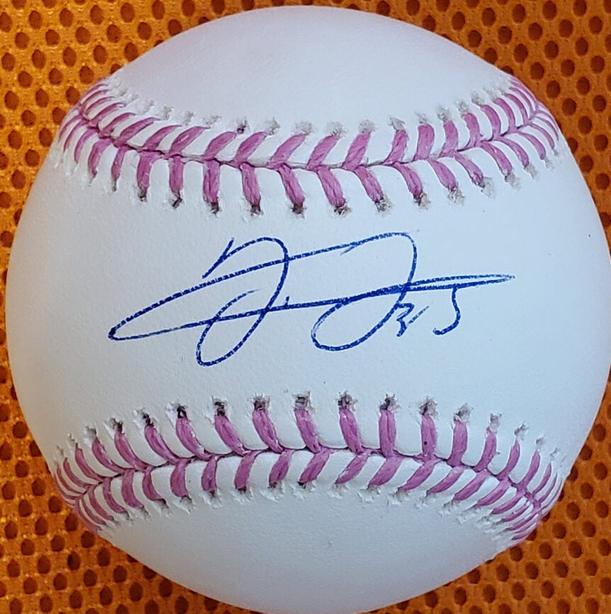 Frank Thomas Autographed Mothers Day Pink Ribbon OMLB Sweet 1