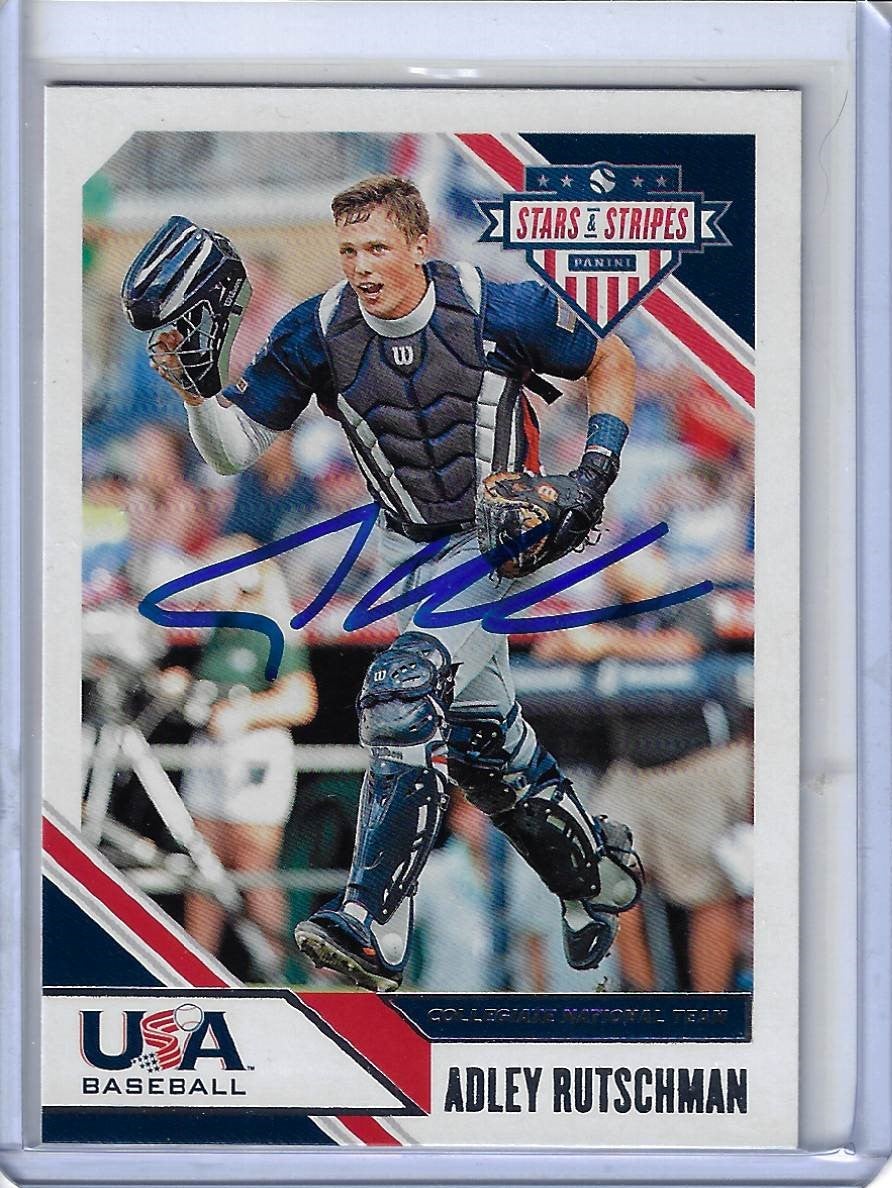 Adley Rutschman 2020 Panini USA Baseball Stars and Stripes Autographed Card #87