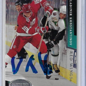 Vladimir Konstantinov 1993 Parkhurst 325 Autographed Card