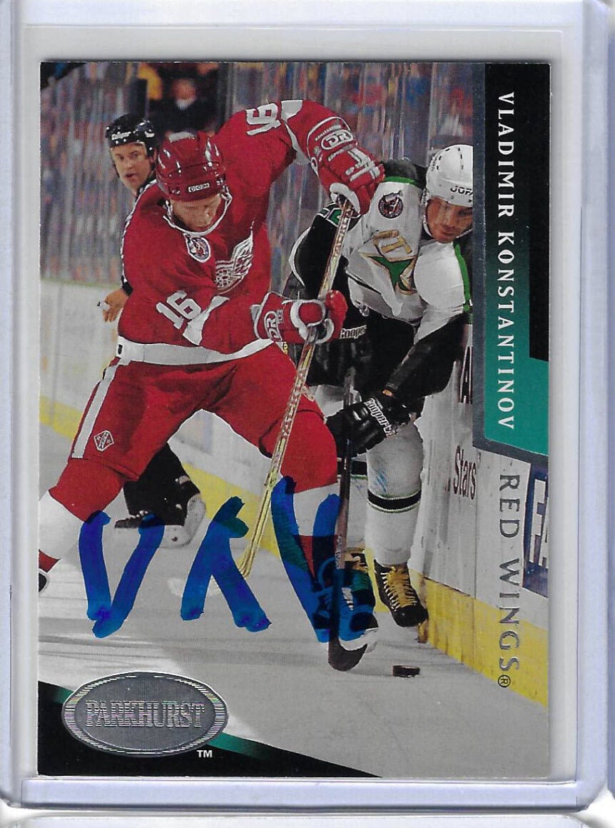Vladimir Konstantinov 1993 Parkhurst 325 Autographed Card