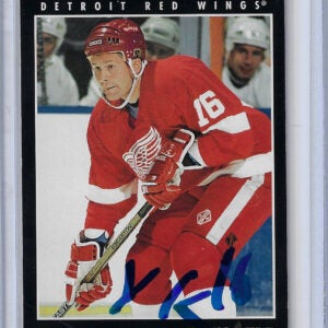 Vladimir Konstantinov 1993 Pinnacle 264 Autographed Card