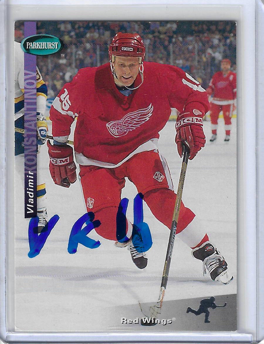 Vladimir Konstantinov 1994 Parkhurst SE 53 Autographed Card
