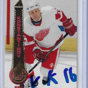 Vladimir Konstantinov 1994 Pinnacle 116 Autographed Card