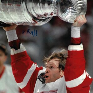 Vladimir Konstantinov Autographed 16x20 Photo CUP CLOSEUP