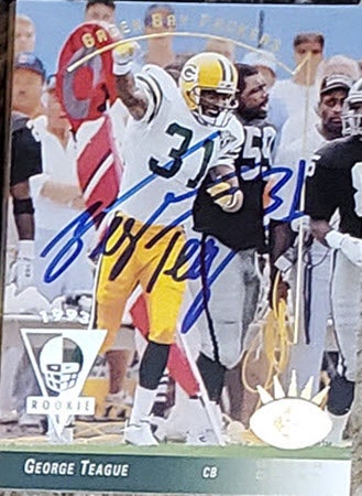 George Teague Autographed 1993 Upper Deck SP Rookie Card