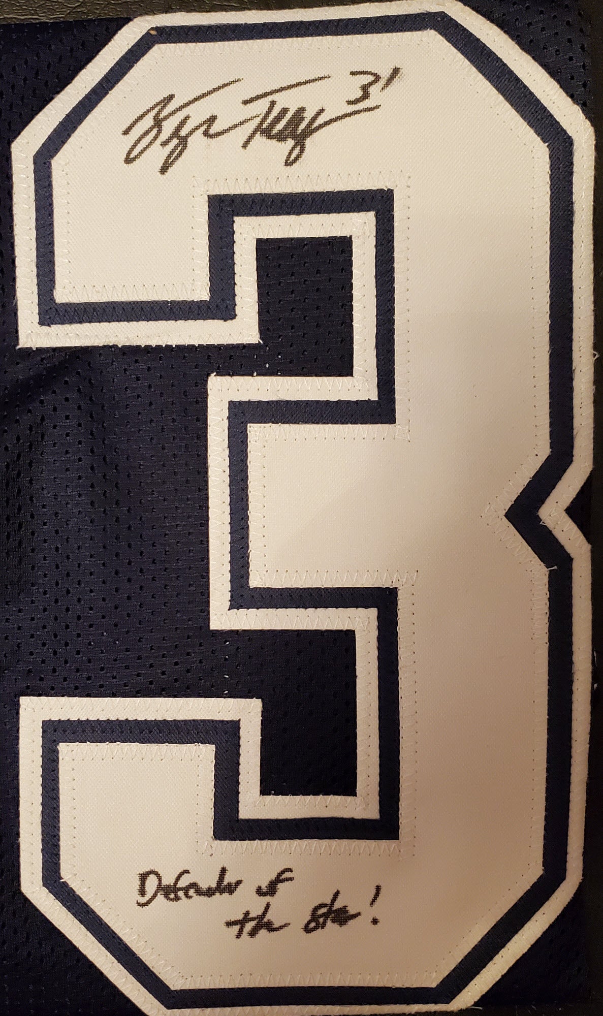 George Teague Autographed Custom Dallas Jersey 3