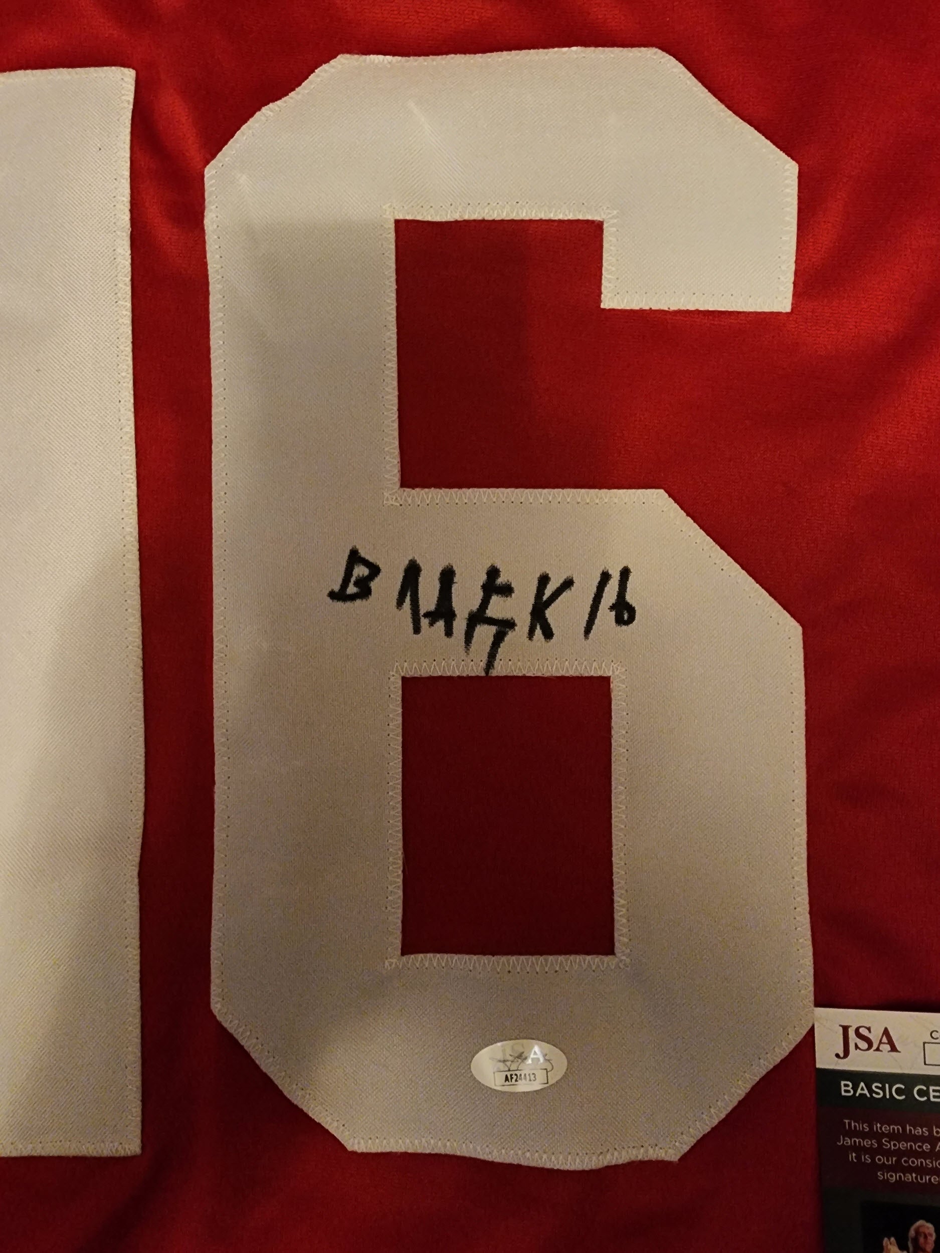 Vladimir Konstantinov Autographed Custom Russian Jersey JSA COA 2