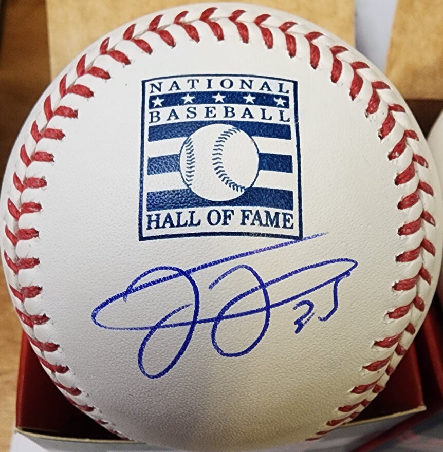 Frank Thomas Autographed HOF Manfred Baseball LOGO JSA 1