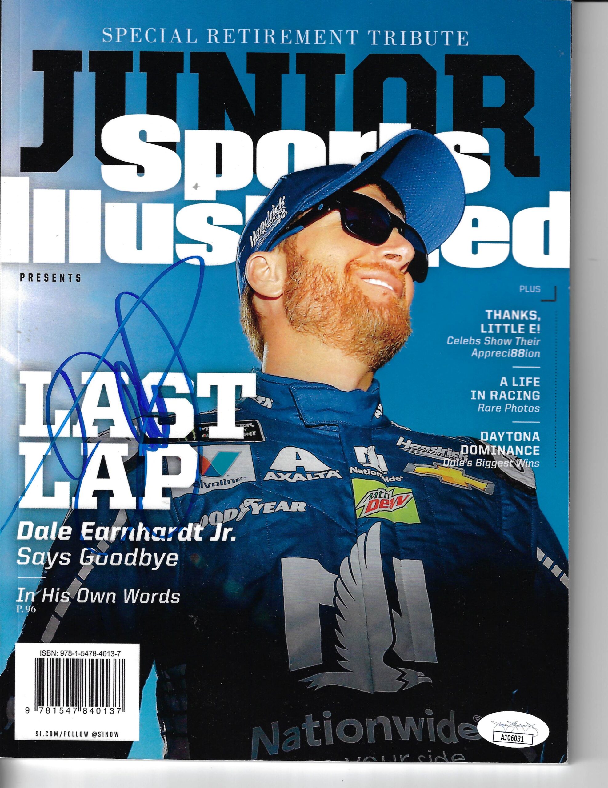 Dale Earnhardt Jr Autographed Sports Illustrated Magazine JSA COA (1)