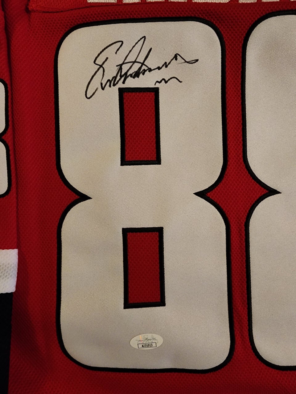 Eric Lindros Autographed RedBlack 2002 Olympic Nike Throwback Jersey v3