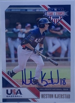 Heston Kjerstad Autographed 2020 Panini USA Baseball Stars and Stripes ROOKIE