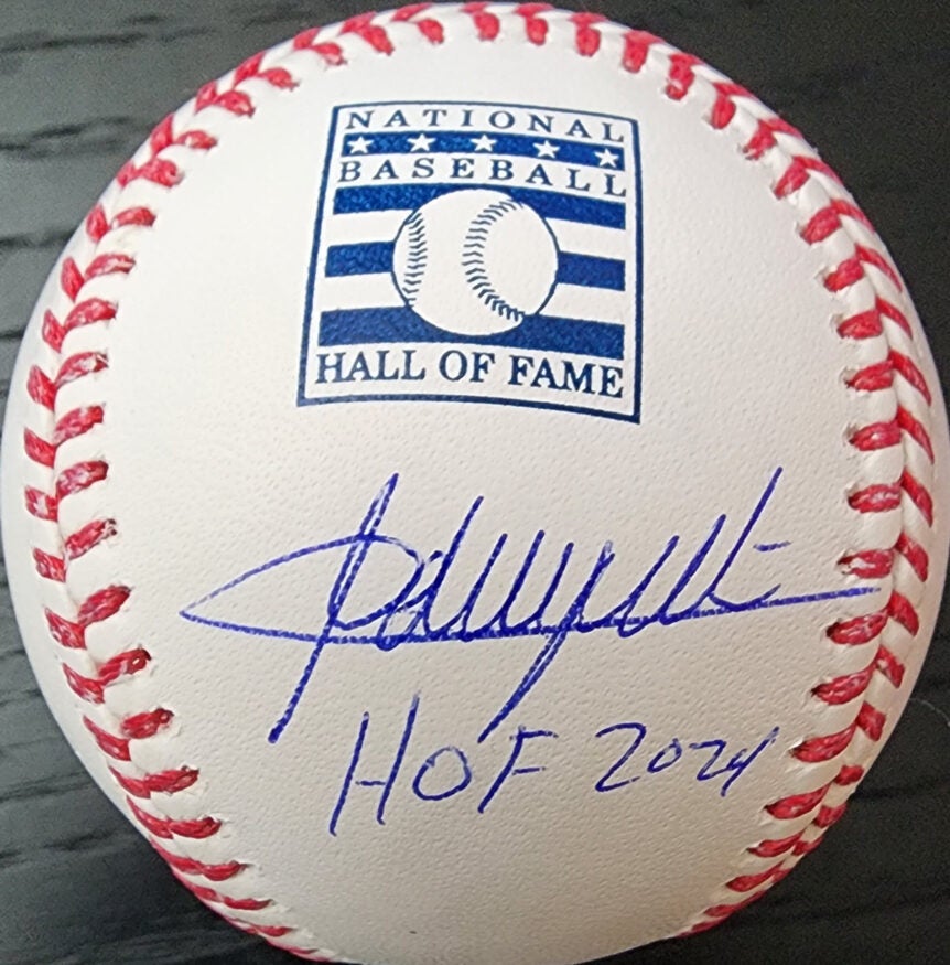 Adrian Beltre Autographed HOF Baseball w HOF24 Inscription MLB COA UNDER LOGO v1