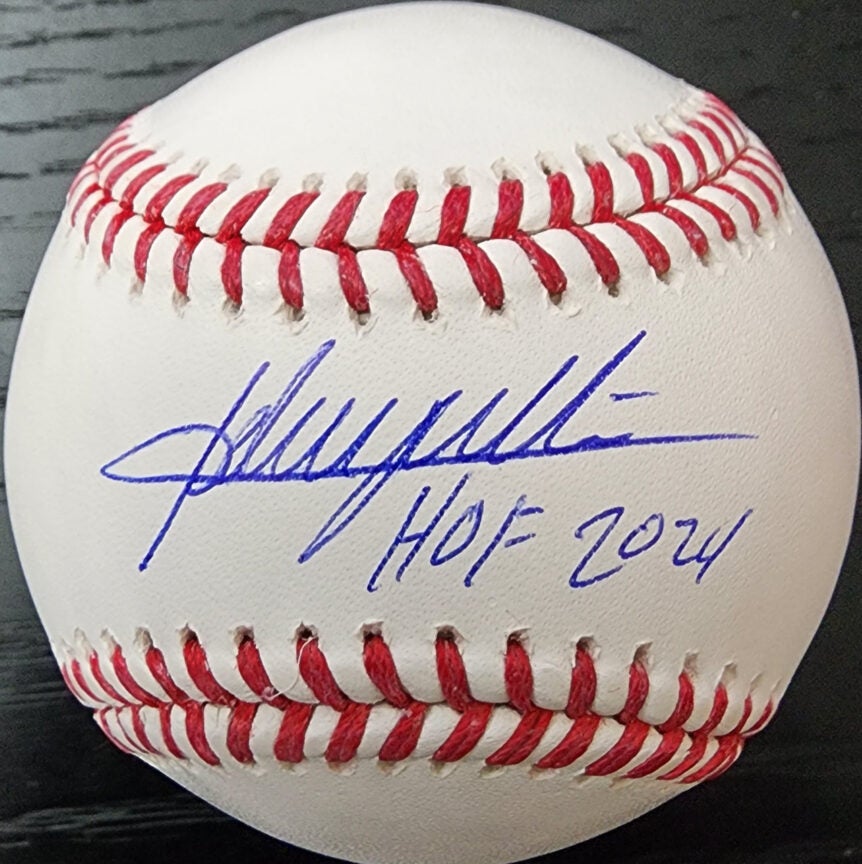 Adrian Beltre Autographed OMLB Baseball w HOF24 Inscription v1