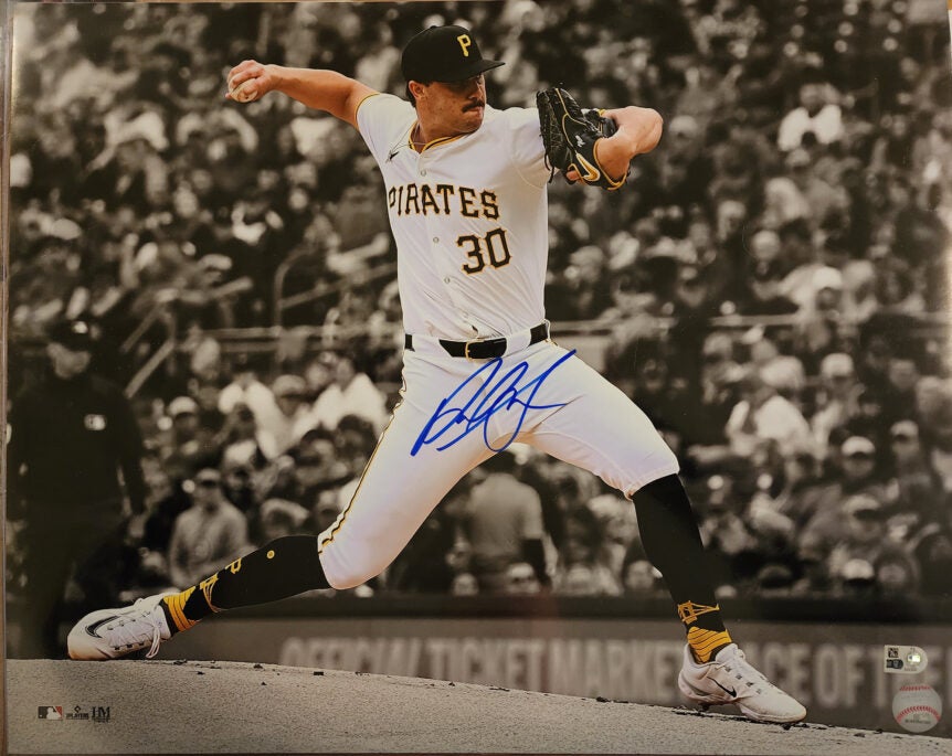 Paul Skenes Autographed Pirates 16x20 Photograph v2