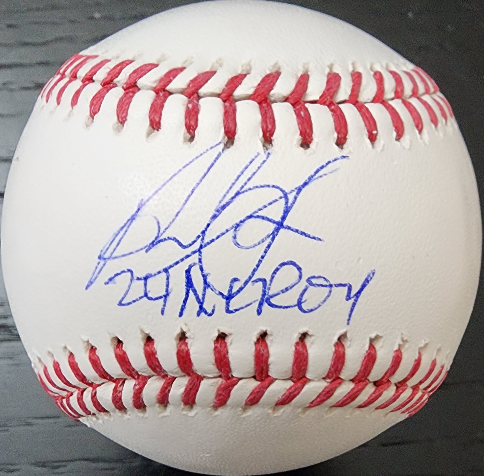 Paul Skenes Autographed Baseball Inscribed 2024 NL ROY v1