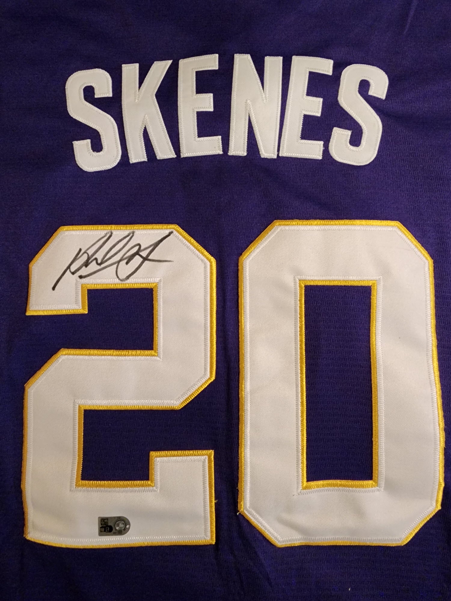 Paul Skenes Autographed Purple Replica 2023 College WS LSU Jersey v2