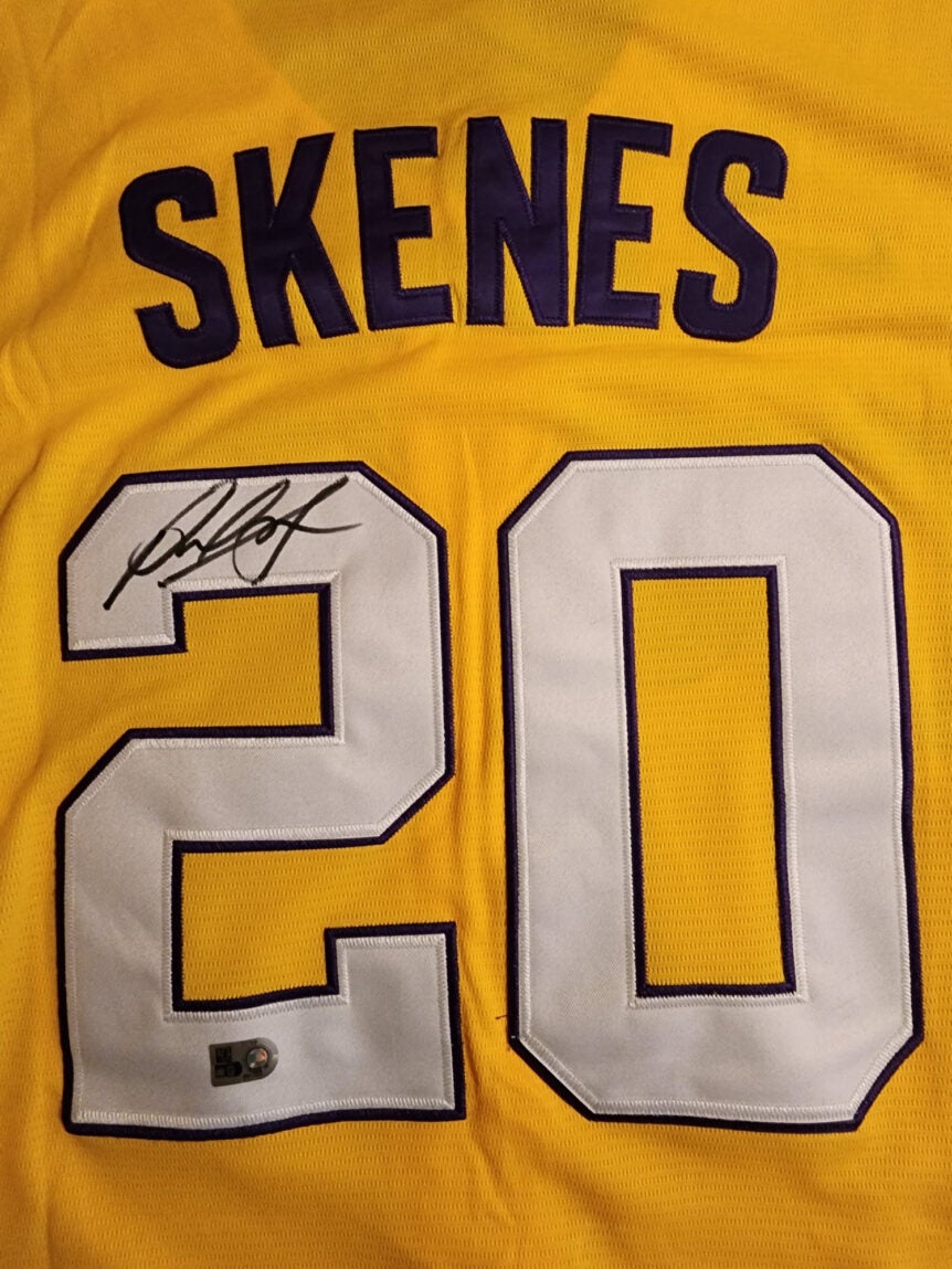 Paul Skenes Autographed Yellow Replica 2023 College WS LSU Jersey v2