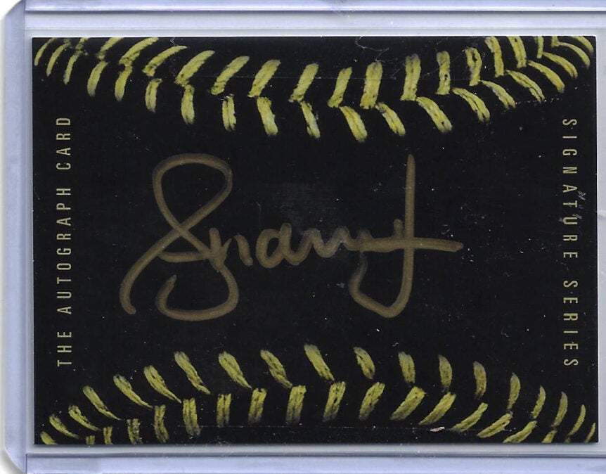 Andruw Jones Autographed The Autograph Card Black Baseball Card