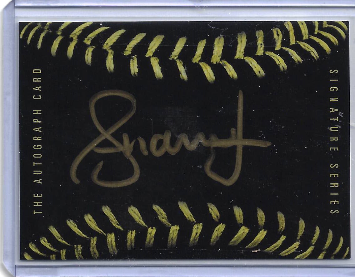 Andruw Jones Autographed The Autograph Card Black Baseball Card