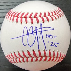 CC Sabathia Autographed Official MLB Baseball Inscribed HOF 25 v1