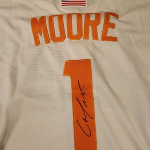 Christian Moore Autographed Cream Tennessee Volunteers 2024 MCWS Jersey v2