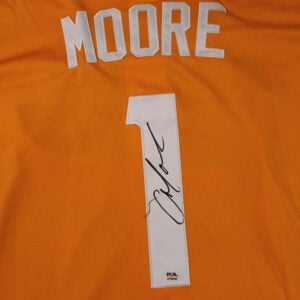 Christian Moore Autographed Orange Tennessee Volunteers 2024 MCWS Jersey v2