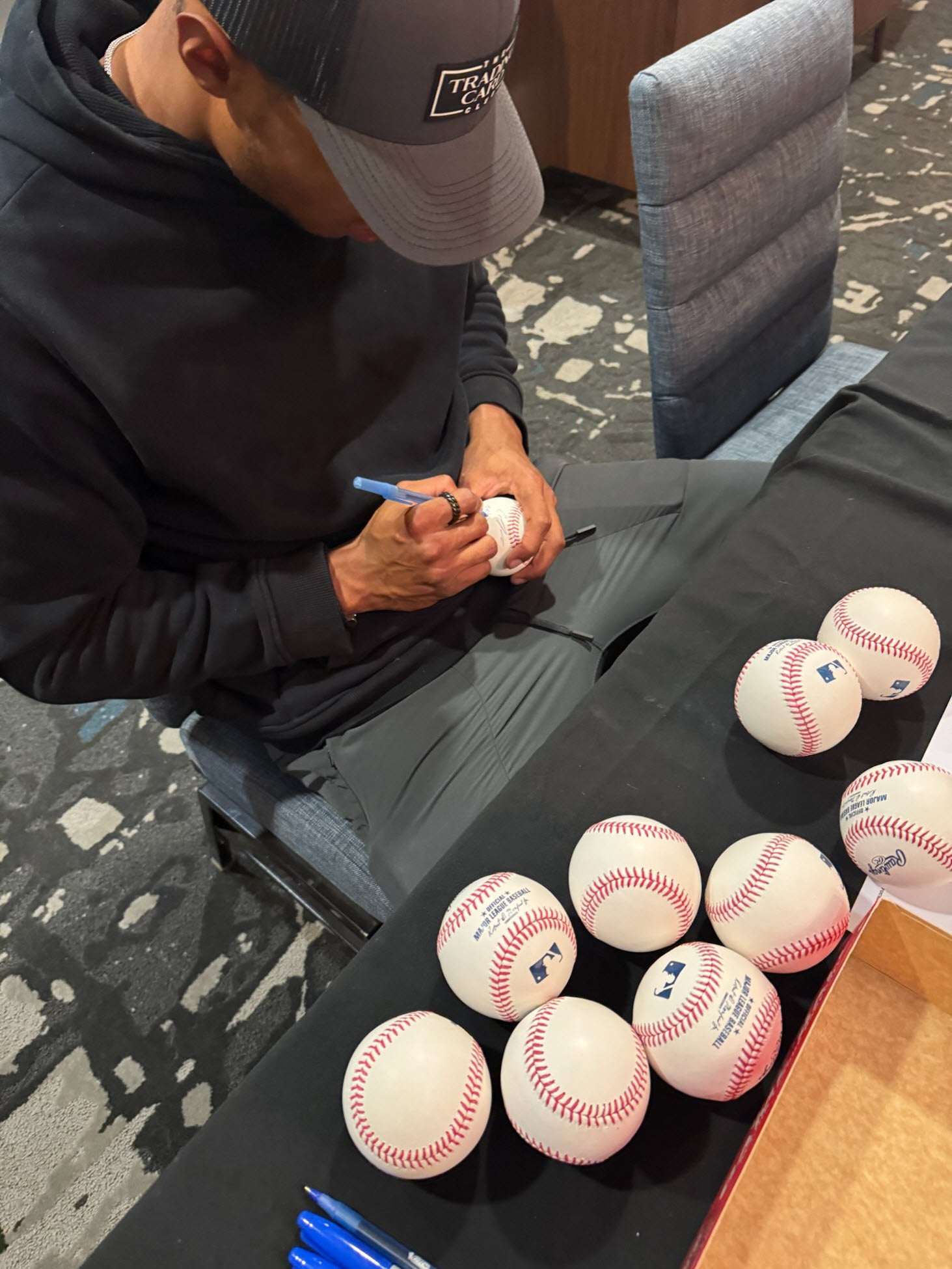 Christian Moore Autographed Rawlings OMLB Baseball PSA COA - Image 2