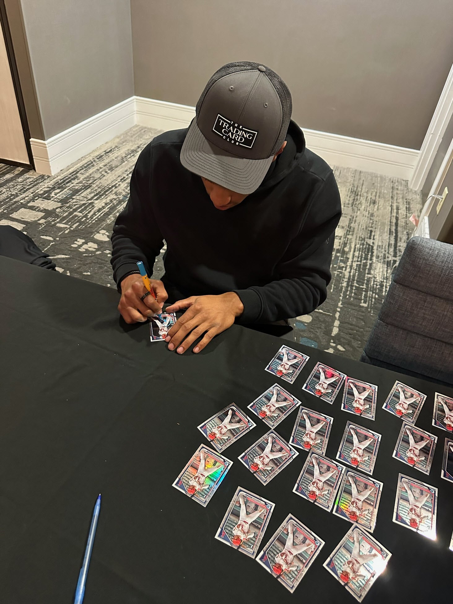 Christian Moore Autographed 2024 Bowman Chrome Draft 1st Bowman Rookie RC PSA COA - Image 2