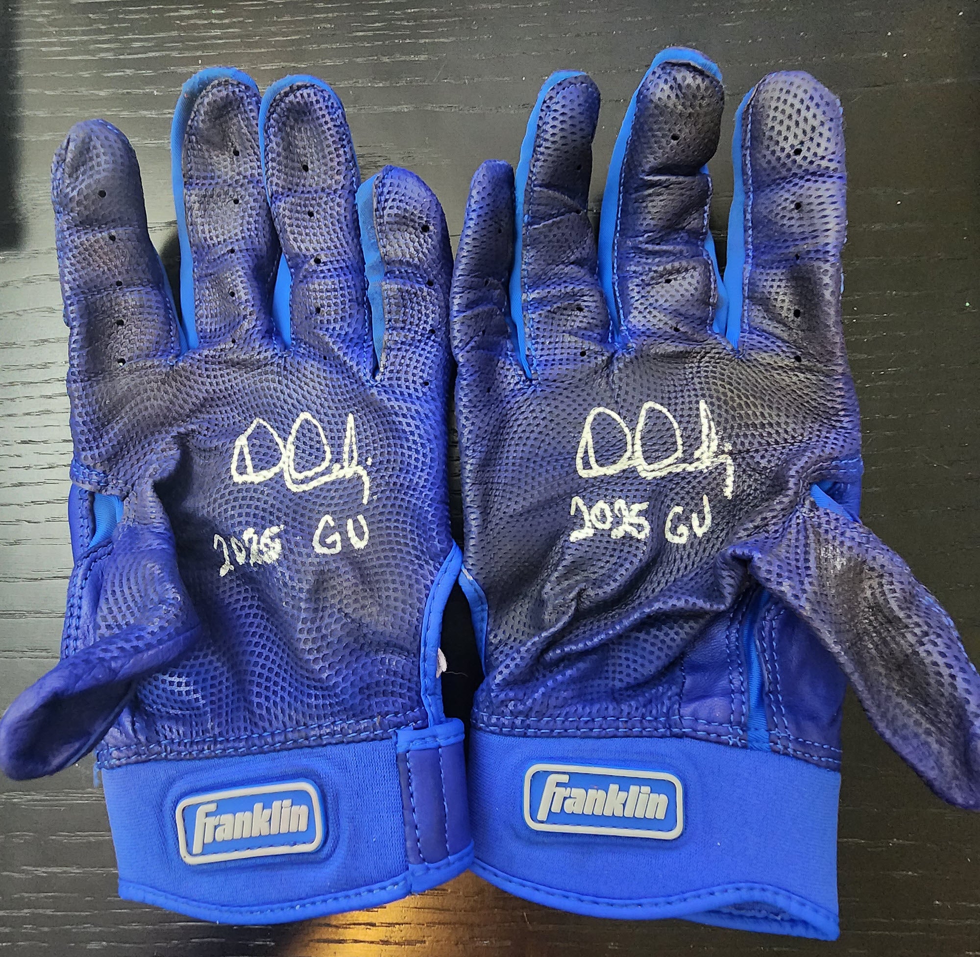 Dylan Dreiling Game Used Batting Gloves 2025 Pair 1 (2)