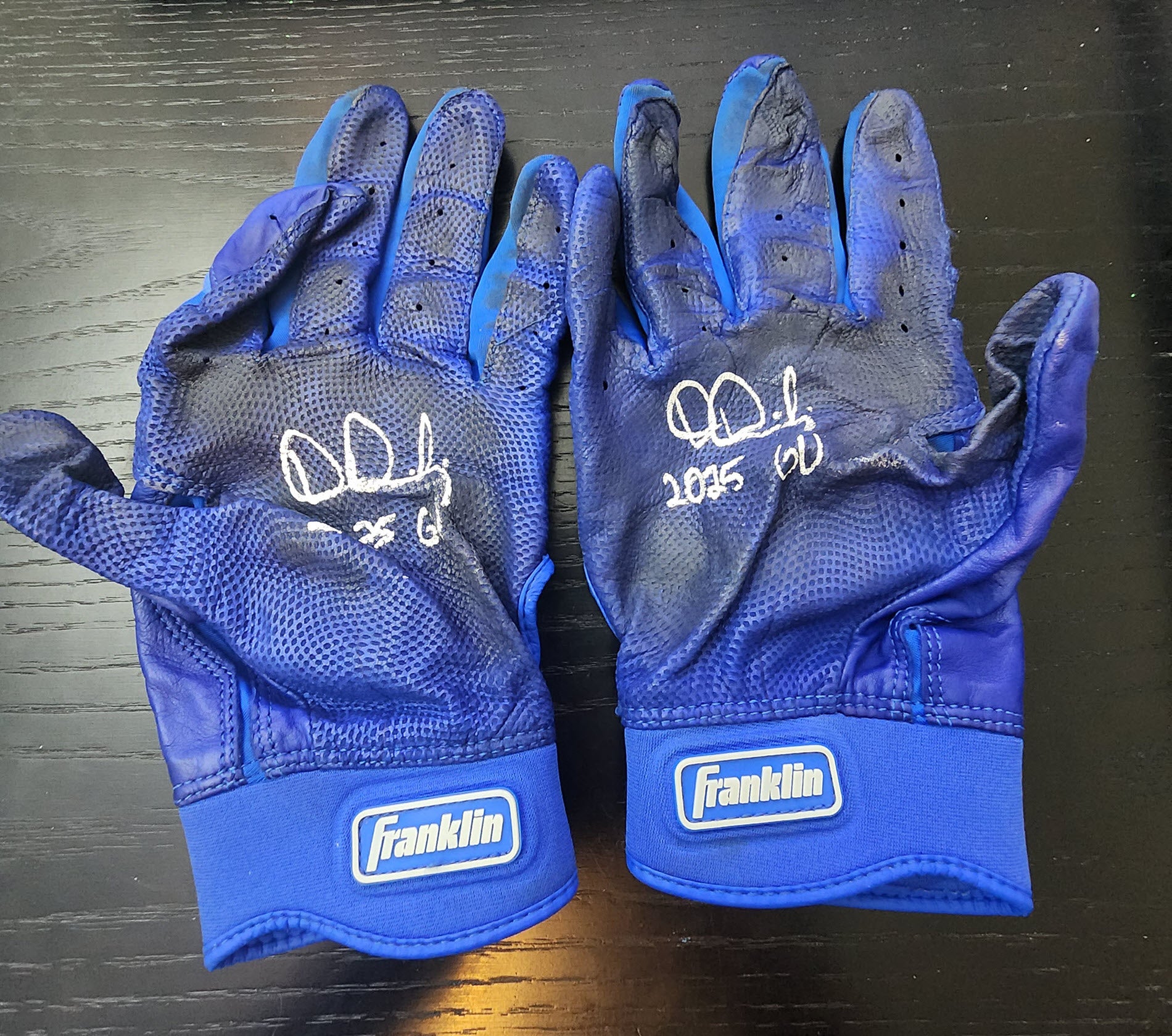 Dylan Dreiling Game Used Batting Gloves 2025 Pair 2 (2)