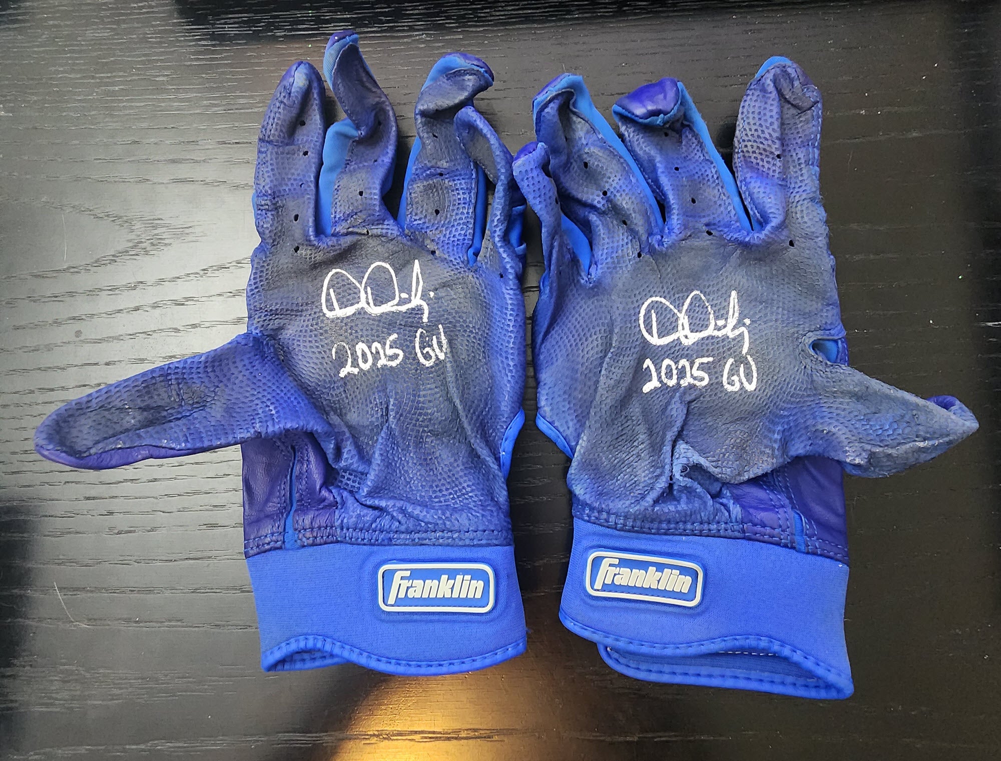 Dylan Dreiling Game Used Batting Gloves 2025 Pair 5 (2)
