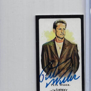 Pete Weber Autographed 2008 Allen and Ginter Mini Black Border Card