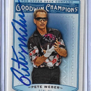 Pete Weber Autographed 2019 Upper Deck Goodwin Champions 46 Card