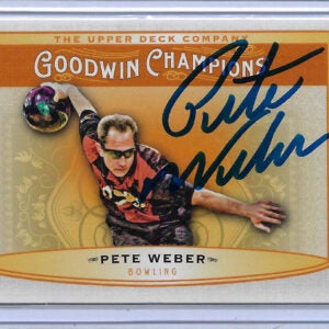 Pete Weber Autographed 2019 Upper Deck Goodwin Champions Horizontal 96 Card