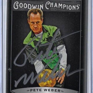 Pete Weber Autographed 2019 Upper Deck Goodwin Champions Photo Variation Black 46 Card
