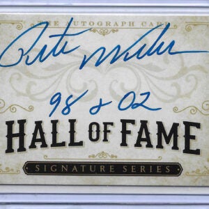 Pete Weber Autographed The Autograph Card Hall Of Fame Card with Beckett Witnessed Certificate Of Authenticity.