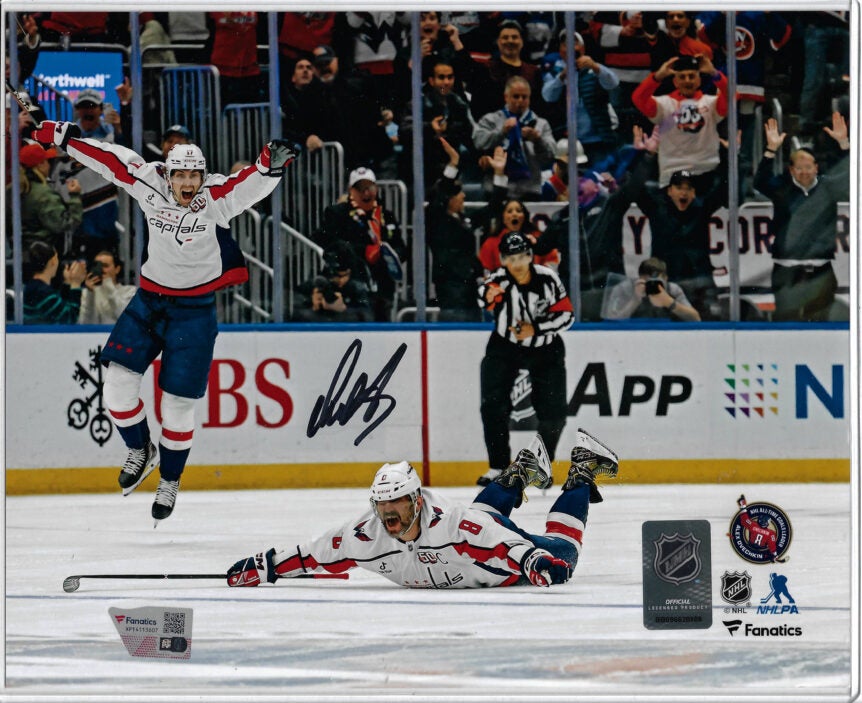 Alexander Ovechkin Washington Capitals Autographed Fanatics Authentic 8 x 10 895th Goal Celebration Photograph