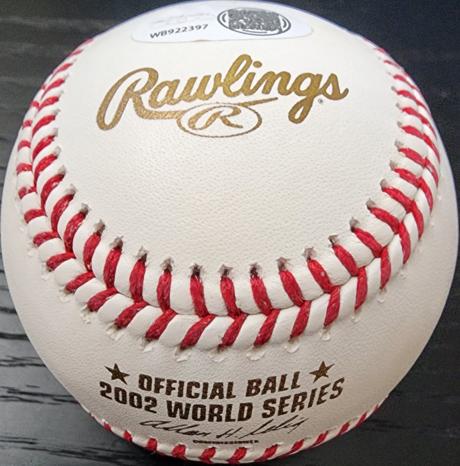 John Lackey Autographed 2002 World Series Anaheim Angels Baseball v2