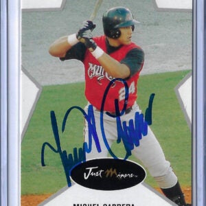 Miguel Cabrera Autographed 2003 Just Minors ROOKIE Card 7
