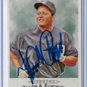 Miguel Cabrera Autographed 2009 Topps Allen and Ginter Card 253