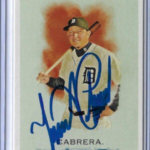 Miguel Cabrera Autographed 2010 Topps Allen and Ginter Card 139