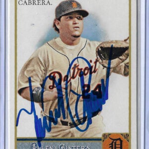 Miguel Cabrera Autographed 2011 Topps Allen and Ginter Card 10