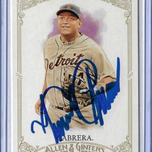 Miguel Cabrera Autographed 2012 Topps Allen and Ginter Card 3